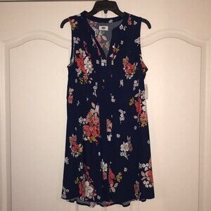 Old Navy Floral Sleeveless Swing Dress